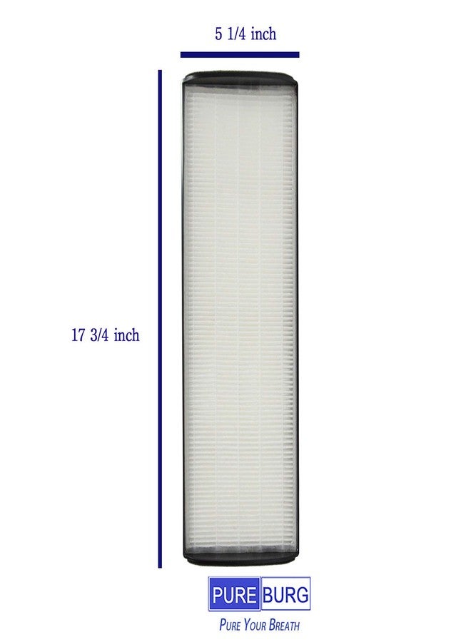 PUREBURG مجموعة فلاتر بديلة من بيوربيرغ 1183800 متوافقة مع جهاز تنقية الهواء البرجي الكبير من ويرلبول WPT80 (P/B) ويسبور، عبوة من قطعتين، فلتر H13 HEPA كربون نشط، ترشيح ثلاثي المراحل - Image 3