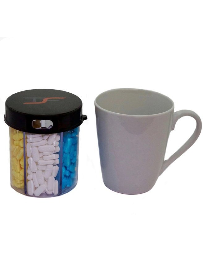 TS FIT TSF Travel Pill Vitamin Medication Holder Dispenser Organizer Storage - Image 4