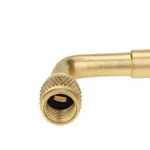 Mellbree 2-Pack Tire Valve Extension, 90 Degree Schrader Tire Valve Stem Extension Brass Adaptor Compatible for Passenger Cars, Stroller, Bicycles, Motorcycles, Trailers, RV and Recreational Vehicles - Image 5
