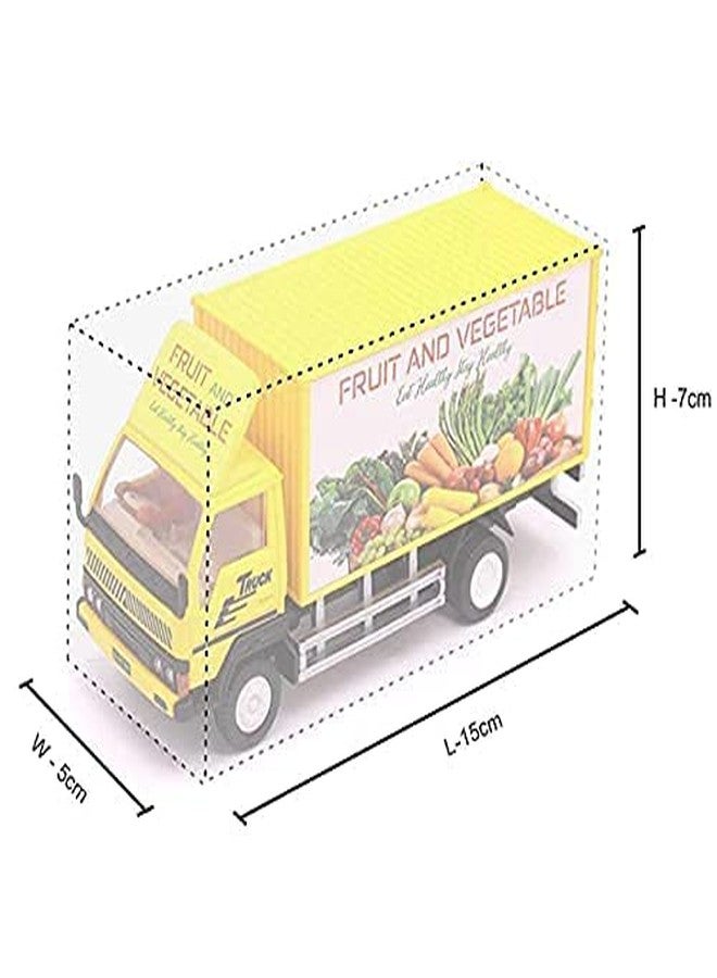 Sheel Combo of Panther Truck Container Fruit&Vegetable Truck & Ace CNG Cargo Pull Back Toy Color May Vary as per Availability - Multicolour - Image 3
