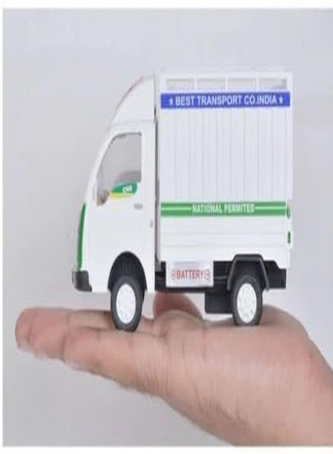 Sheel Combo of Panther Truck Container Fruit&Vegetable Truck & Ace CNG Cargo Pull Back Toy Color May Vary as per Availability - Multicolour - Image 2