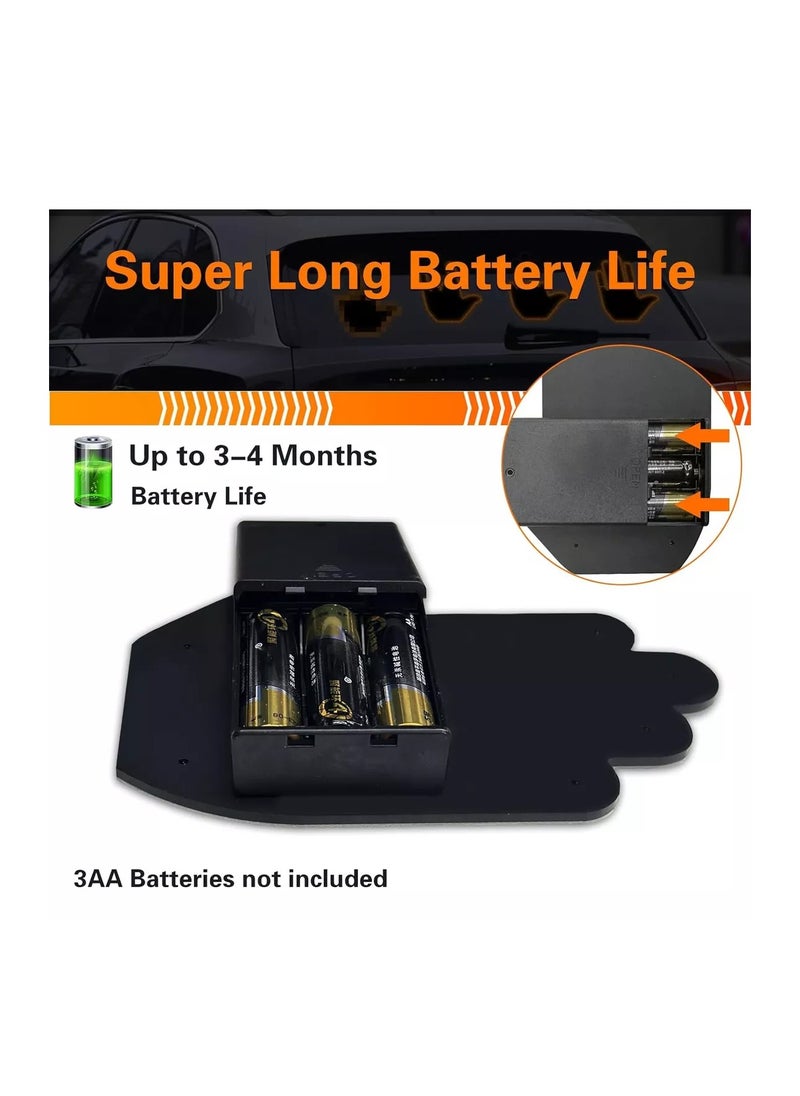 Generic - Car Window Decorative LED Light, Self Adhesive, 3 Modes, Remote Control, Battery-Operated (Not Included) - Image 1
