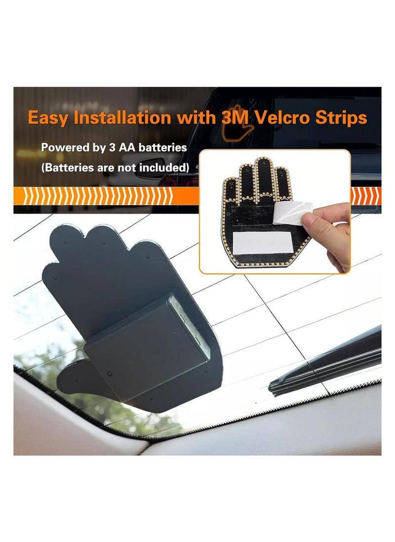 Generic - Car Window Decorative LED Light, Self Adhesive, 3 Modes, Remote Control, Battery-Operated (Not Included) - Image 1
