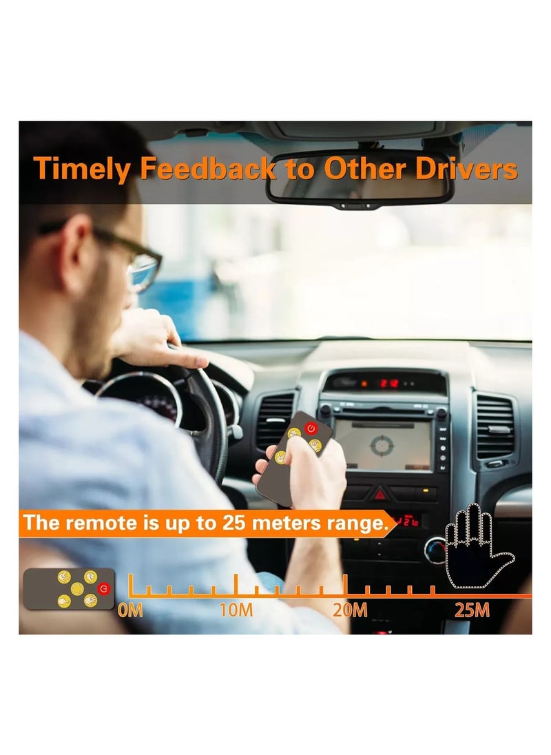 Generic - Car Window Decorative LED Light, Self Adhesive, 3 Modes, Remote Control, Battery-Operated (Not Included) - Image 1