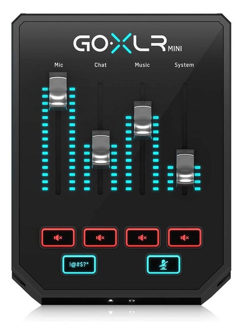 جهاز مزج البث عبر الإنترنت TC Helicon GO XLR Mini مع واجهة USB/الصوت ومضخم Midas Preamp