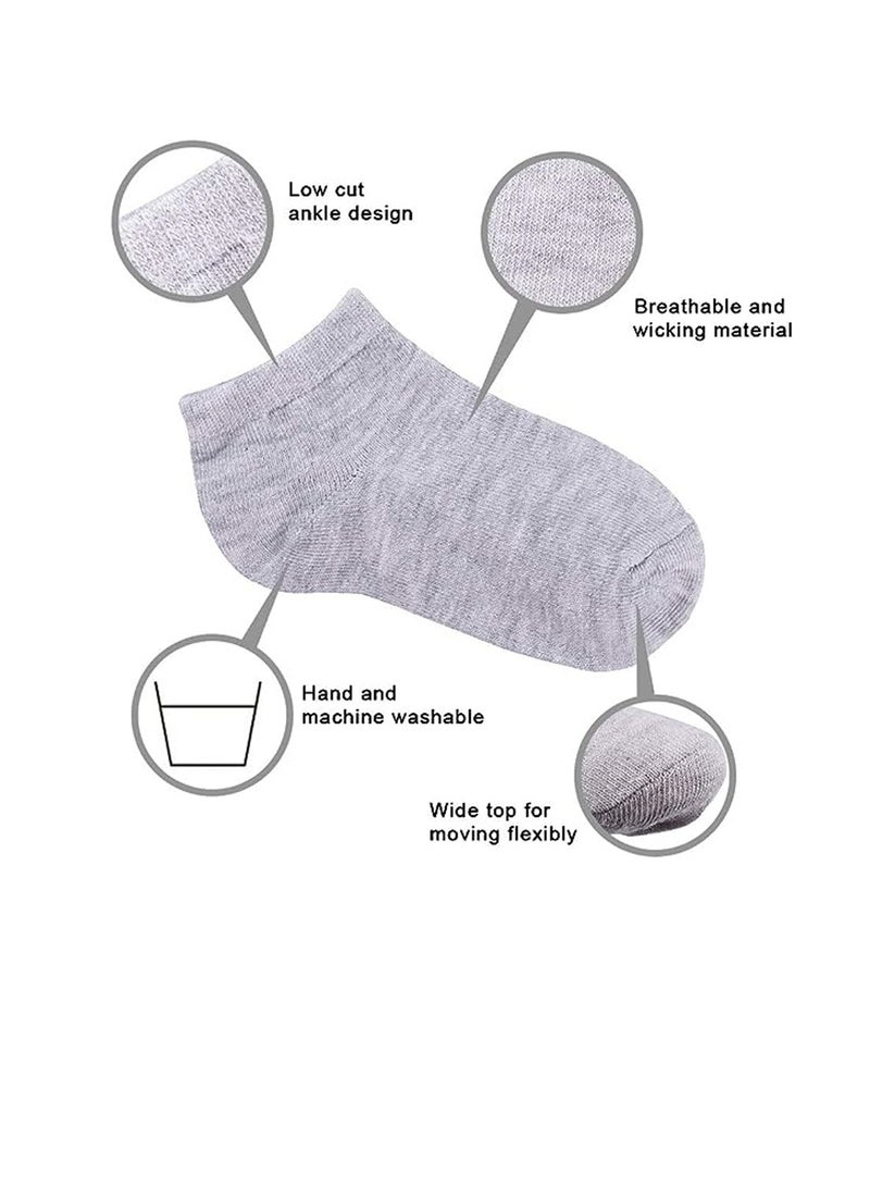 Star Babies Combo Pack of 2 (Kids socks pack of 3, Baby Knee Pad Pack of 2) - Grey - Image 3