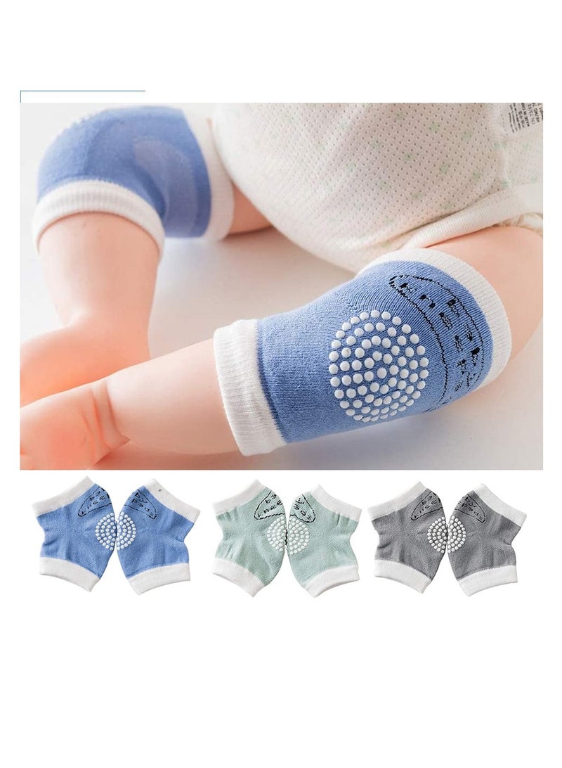 Star Babies Combo Pack of 2 (Kids socks pack of 3, Baby Knee Pad Pack of 2) - Grey - Image 4