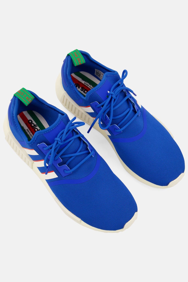 adidas Originals Men NMD_R1 Lace Up Outdoor Shoes, Blue Combo - Image 2