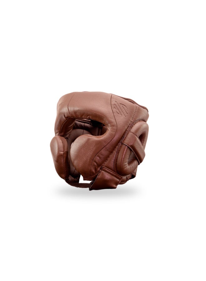 Sanabul Battle Forged Professional Boxing Headgear for Men Martial Arts Kickboxing MMA Head Gear Fighting & Sparring Helmet Full-Face Protection, Brown - Image 2