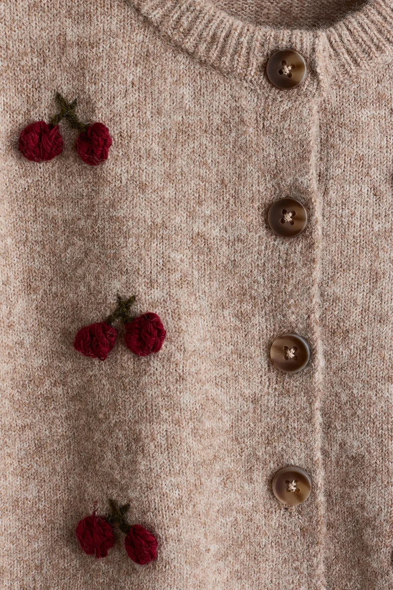 H&M Appliquéd cardigan