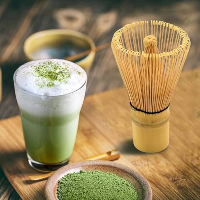 Silk Route Japanese Tea Set Traditional Matcha Tool Set Matcha Ceremony Accessories Matcha Blender Blender Tea Spoon 3 Piece Set Black - Image 4