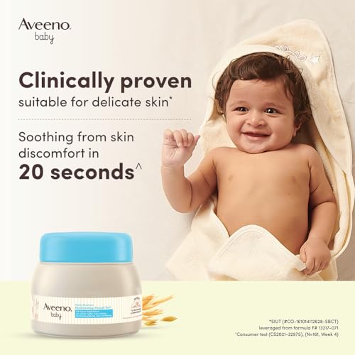 Aveeno Baby Daily Moisture Hydrating Facial Gel (Cream) 60g I Ultra-light | 24 hours moisturisation Face cream | Triple oat extract & avocado oil I Paediatrician recommended - Image 4