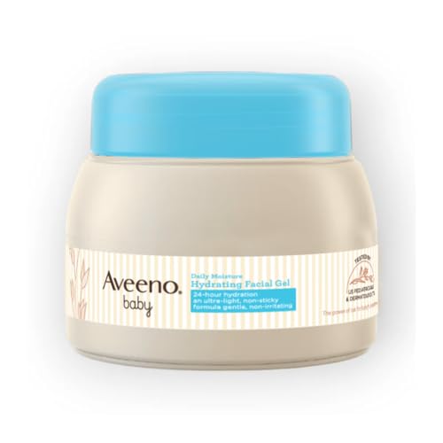 Aveeno Baby Daily Moisture Hydrating Facial Gel (Cream) 60g I Ultra-light | 24 hours moisturisation Face cream | Triple oat extract & avocado oil I Paediatrician recommended - Image 2