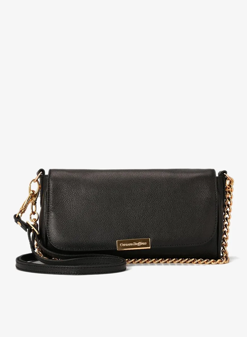 Carmen Steffens Black Baguette Bag