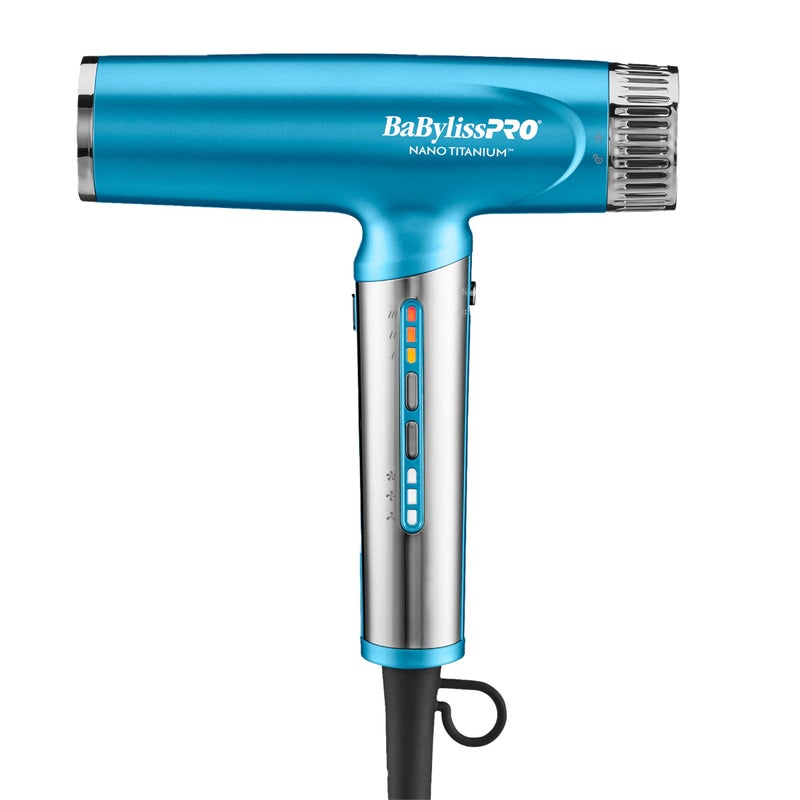 BaBylissPRO Nano Titanium Professional Nano Light Ionic DualVoltage Lightweight Hair Dryer Portable Travel Professional Styling Tool with Diffuser Blow Dryer Set for All Hair Types