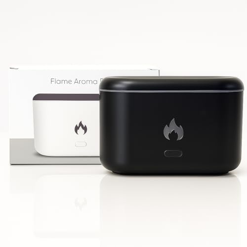 AURA DECOR AuraDecor Flame Humidifier, Portable Aromatherapy Diffuser Auto Shut-Off, Multifunctional for Home & Office (Jet Black) - Image 5