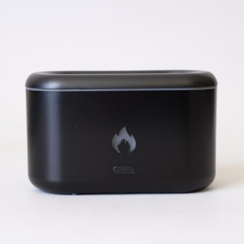 AURA DECOR AuraDecor Flame Humidifier, Portable Aromatherapy Diffuser Auto Shut-Off, Multifunctional for Home & Office (Jet Black) - Image 3