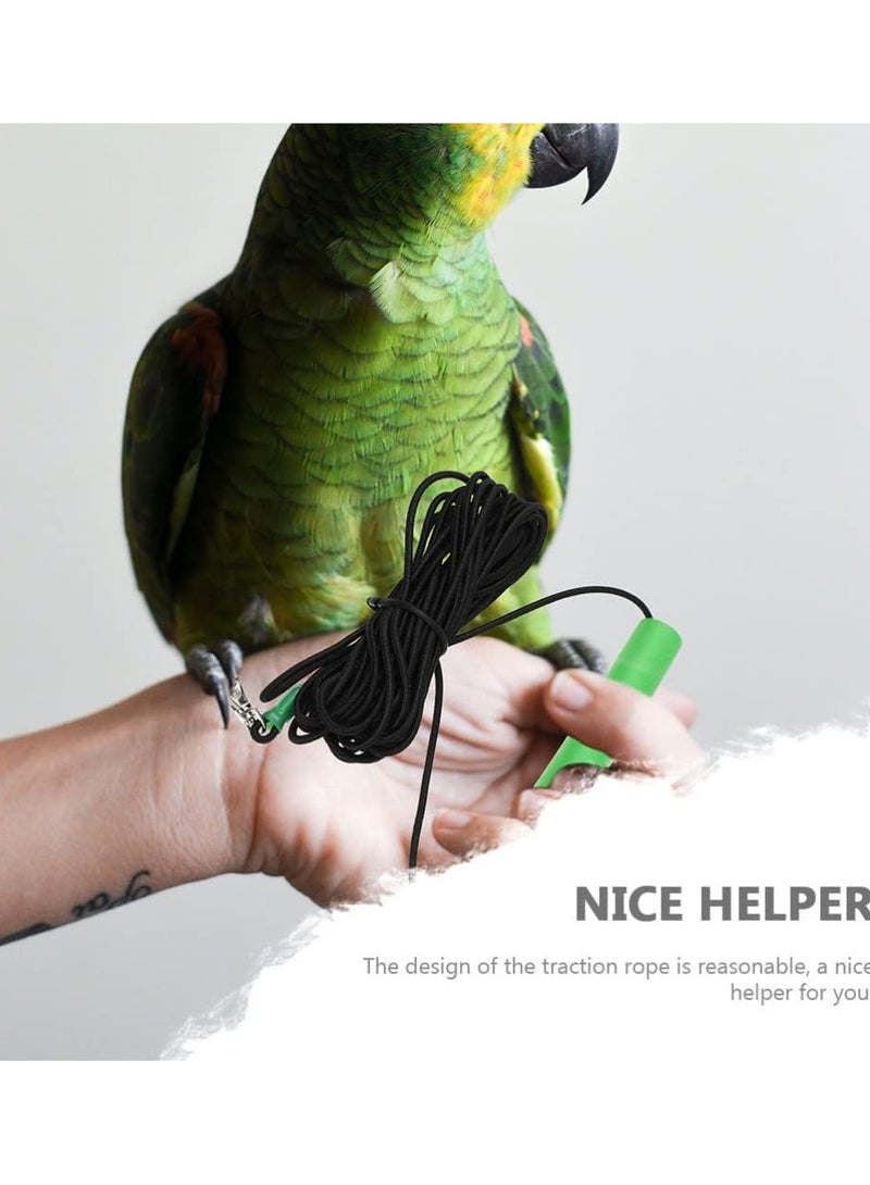 KASTWAVE Bird Training Leash, 2 Pcs Adjustable Parrot Flying Strap Rope Universal Flying Traction Lead Durable Outing Gadget Outdoor Training Toy - Image 2