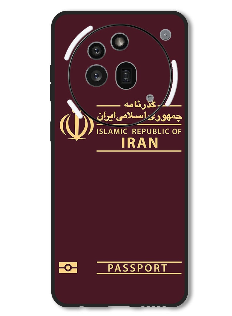Theodor Case Compatible with Nothing Phone 3a Pro Protection Shockproof Bumper Cover Iran Passport - Image 1