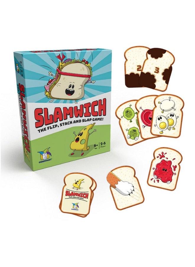 Gamewright - Gamewright - Slamwich - A Fast Flipping Card Game for Kids - Ages 6 and Up - Great for Family Game Night! - Image 1