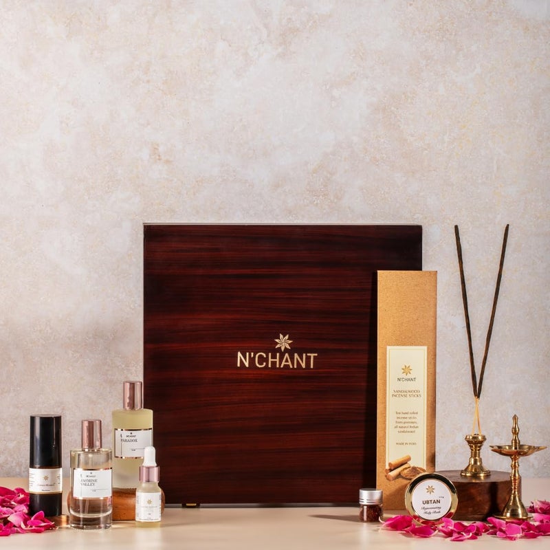 Nchant Wooden Classic Decorative Gift Box Festival Birthday Anniversary Diwali - Image 2