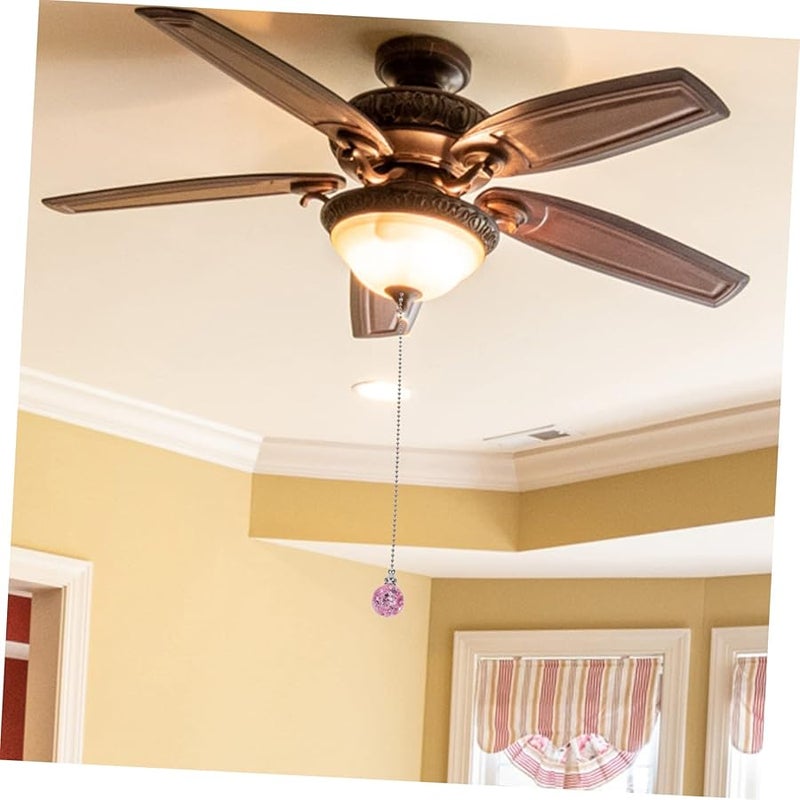 Artibetter 5Pcs Ceiling Fan Pull Chain Extension Elegant Crack Design Decorative Light Fixture Chain Easy to Install - Image 4