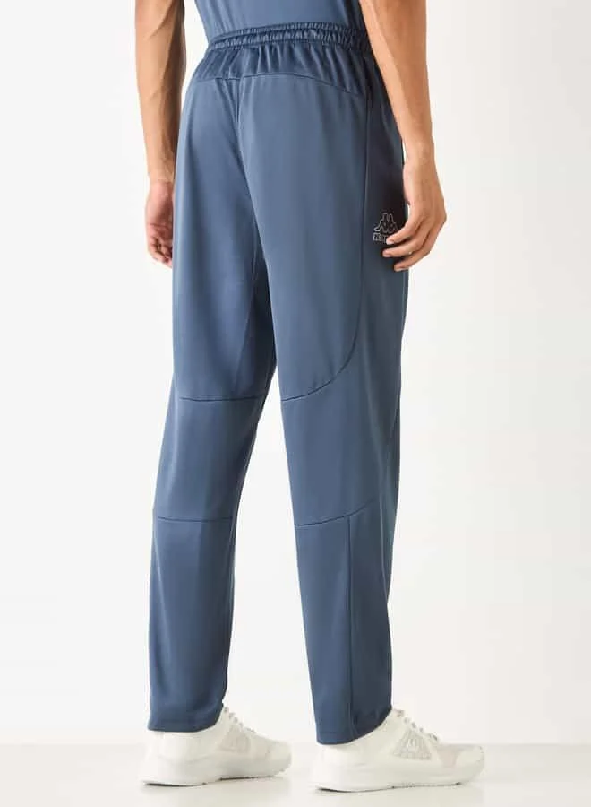 Kappa Kappa Panelled Track Pants with Drawstring Closure and Pockets