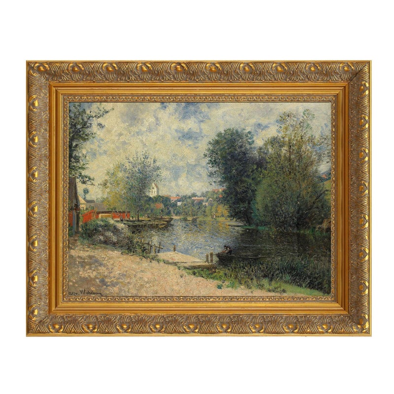FOLKOR DIY Wood Frame for 24x36 Canvas Paintings, 2.4" Wide Antique Ornate Canvas Frames for Oil Painting Art Prints, 24x36 Gold Frame for Home Living Room Wall Decor (No Backboard & Glass Cover) - Image 1