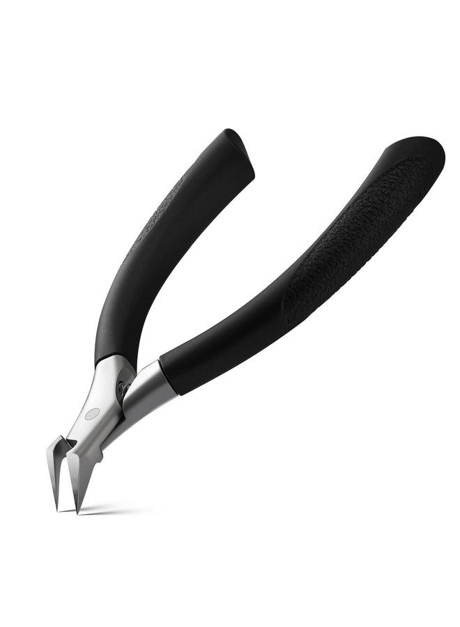 BEZOX Toenail Clippers For Ingrown Toenail Prevention, Straight Blade Podiatrist Nail Clippers For Thick Nails, Ergonomic Finger Nail Clippers For Adults, Seniors, Men And Women - Black - Image 1