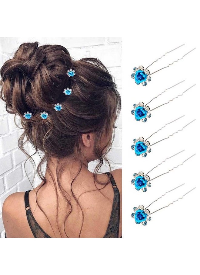 Flower Hair Clips Blue Flower Hair Pins Bridal Hair Pieces Hair Accessories For Women (Pack Of 5) - pzsku/Z17C7703FD0FD3F88F4A7Z/45/_/1733729835/837fdf35-a07f-4068-b135-92498818ec27