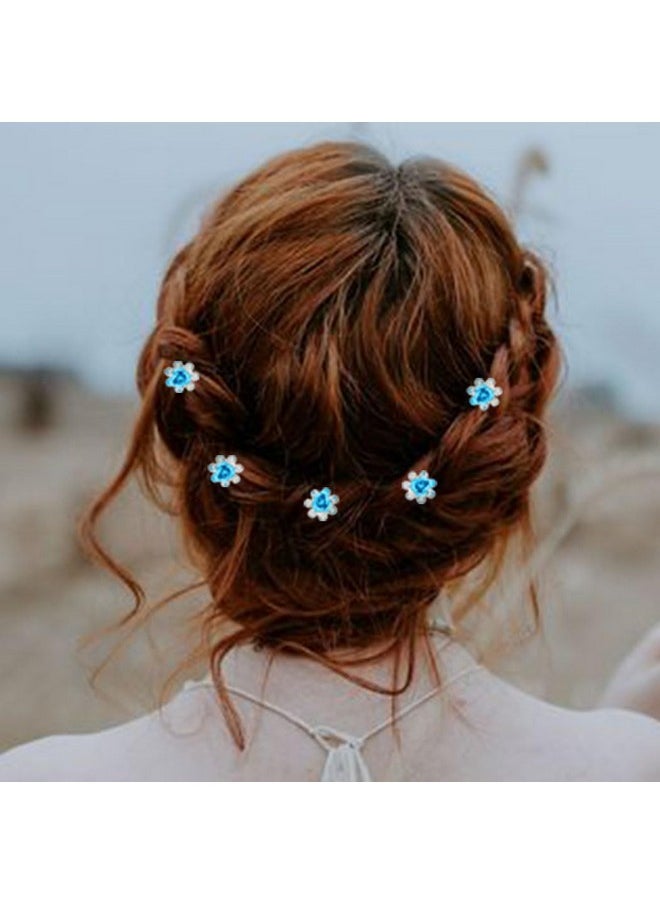 Flower Hair Clips Blue Flower Hair Pins Bridal Hair Pieces Hair Accessories For Women (Pack Of 5) - pzsku/Z17C7703FD0FD3F88F4A7Z/45/_/1733729850/21817efe-b99d-4184-b065-d95777ef6a99