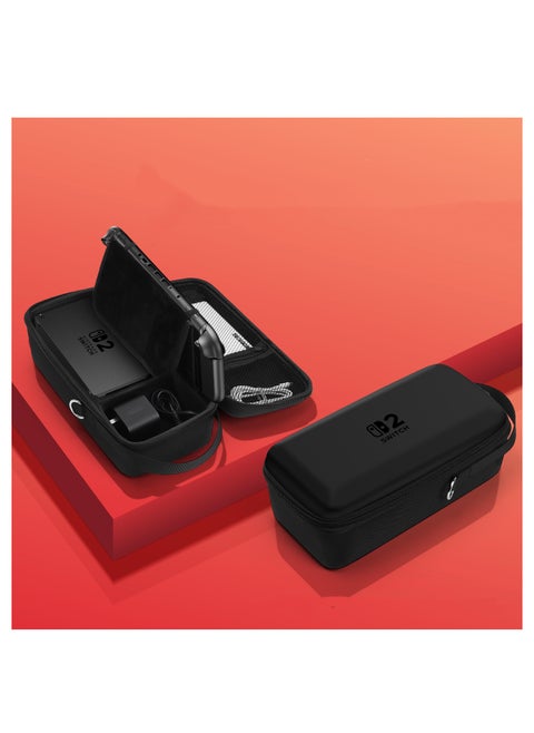 Switch 2 Carrying Case for Console & OLED | Large-Capacity Portable Hard Shell Travel Bag with Built-in Stand Nintendo 2