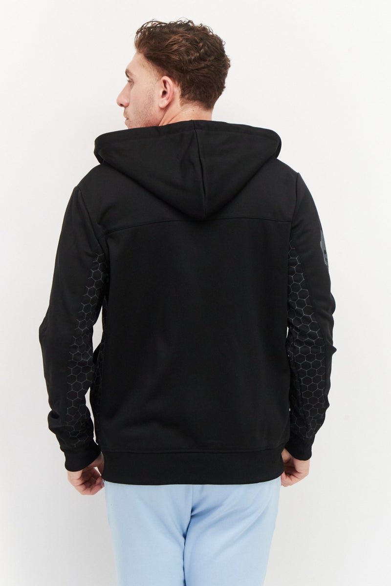 Gears of War Men Hooded Graphic Print Long Sleeves Sweatshirts, Black  - Image 4