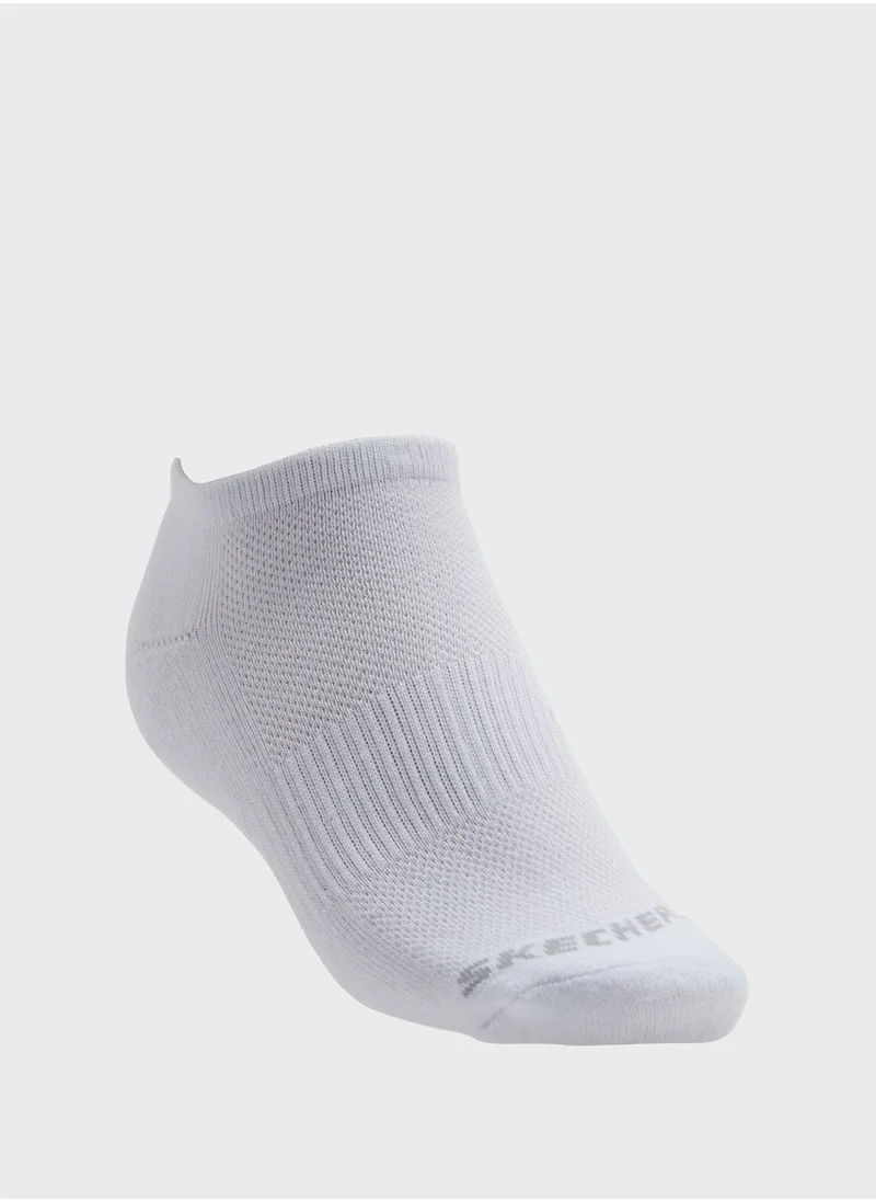 SKECHERS 3 Pack Terry No Show Socks