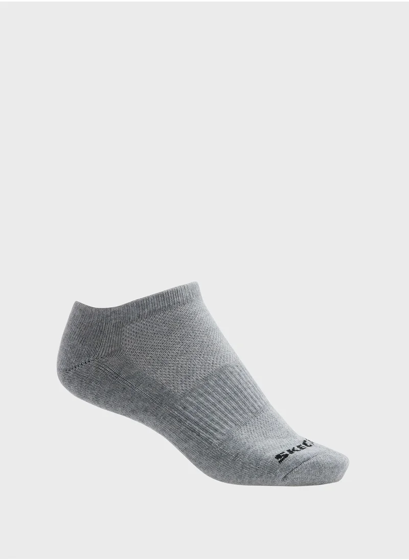 SKECHERS 3 Pack Terry No Show Socks