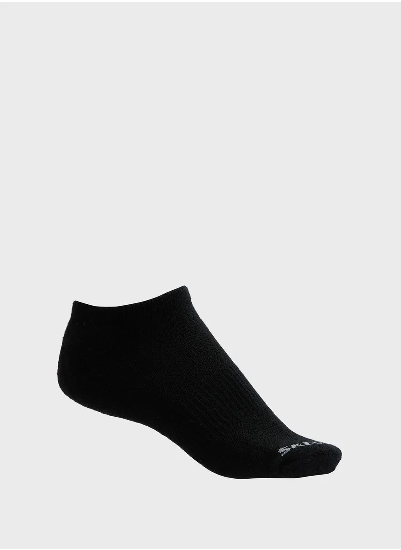 SKECHERS 3 Pack Terry No Show Socks