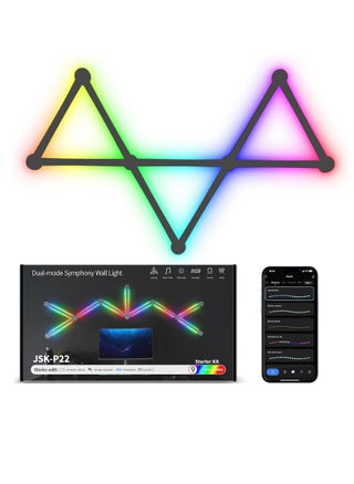 Smart Wall Light Lines, WiFi RGB LED Light Bars, 16M+ Color Dimmable Music Sync DIY Home Decor Atmosphere Light for Gaming Party Streaming Lovers,APP Intelligent Control - pzsku/Z17C7A39A35B138F798A0Z/45/_/1725528775/b9972b6f-f752-474b-806a-3e576e6092ed
