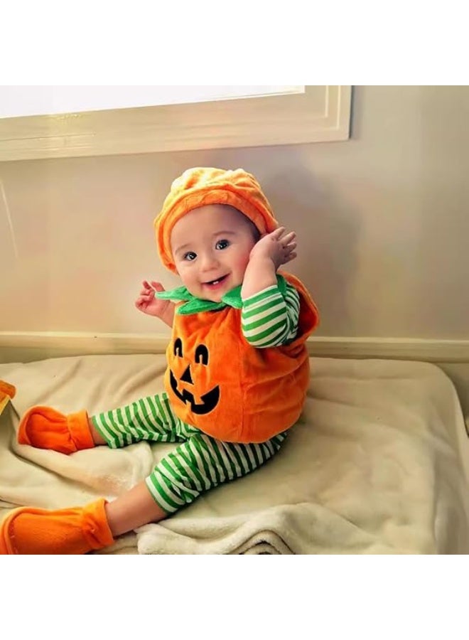 أجريون زي قرع للأطفال الرضع الصغار الأطفال، رومبر قرع للرضع محايد جنسياً مع قبعة قرع وجوارب للأولاد البنات - Image 2