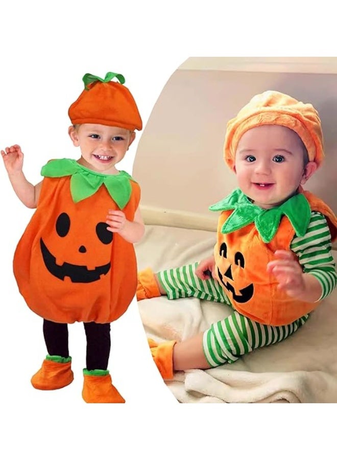 أجريون زي قرع للأطفال الرضع الصغار الأطفال، رومبر قرع للرضع محايد جنسياً مع قبعة قرع وجوارب للأولاد البنات - Image 1