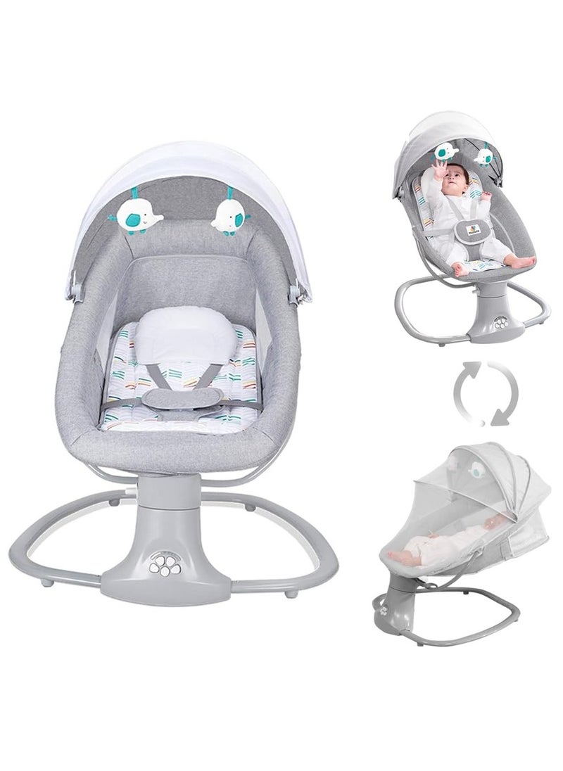 Mastela Mastela Baby Swing for Infants Rocking Chair with Remote Control 3-in-1 Adjustable backrest Baby Bouncer Electric Adjustable Rocking Chair  - Image 1