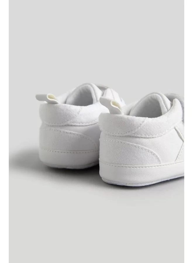 mothercare White and Grey Pram Trainers