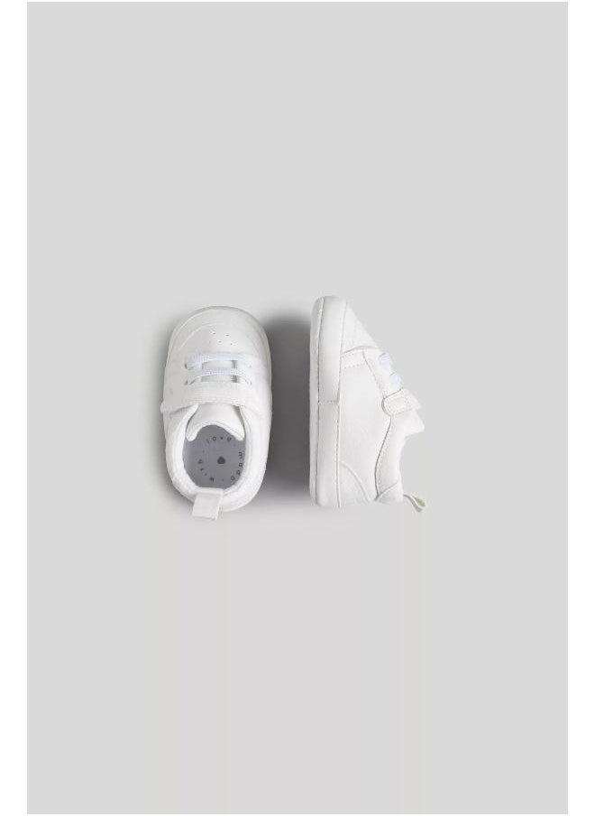 mothercare White and Grey Pram Trainers  - Image 1