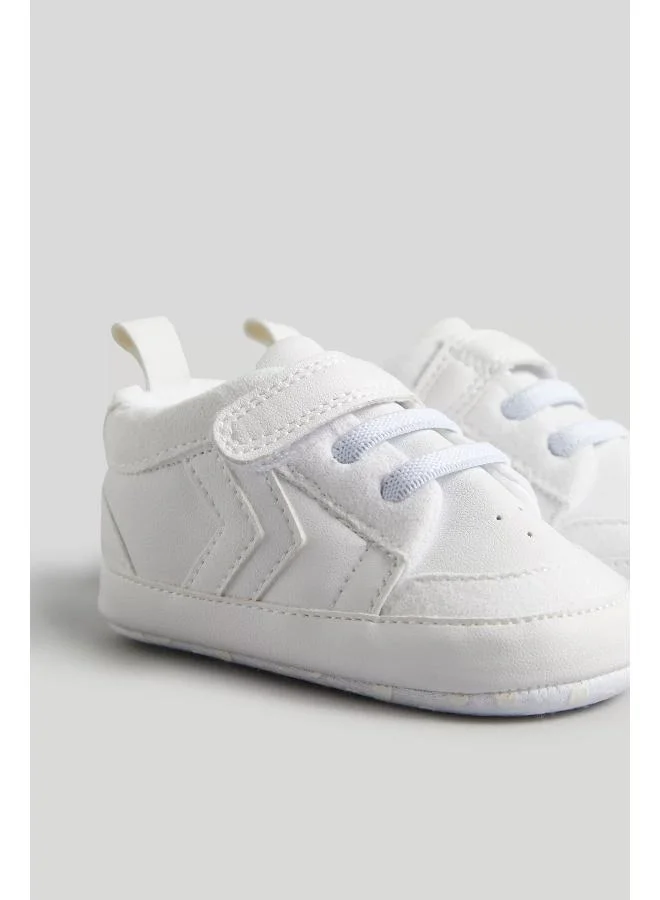mothercare White and Grey Pram Trainers