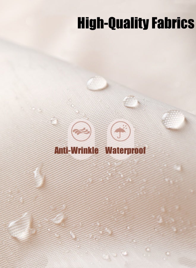 Optico 6 Set Packing Cubes, Travel Luggage Packing Cubes Luggage Packing Organizer Bags Travel Essentials Bags Luggage Compression Bag for Efficient Travel Organization (Grey) - Image 3