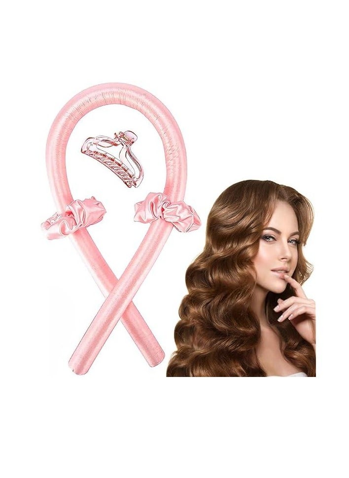 Generic Heatless Hair Curlers – No Heat Satin Curling Rod Headband Set for Long Hair to Sleep In with Hair Clip and Scrunchies, Overnight Soft Lazy Curly Hair Accessories for Women Natural Curly Hair 1PC (RANDOM COLOR)  - Image 1
