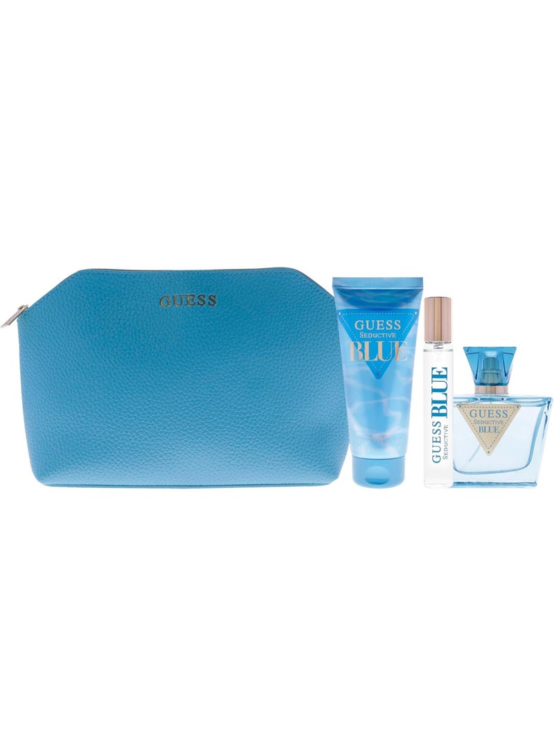 Guess Seductive Blue 4-Piece Gift Set for Women – EDT - Image 1