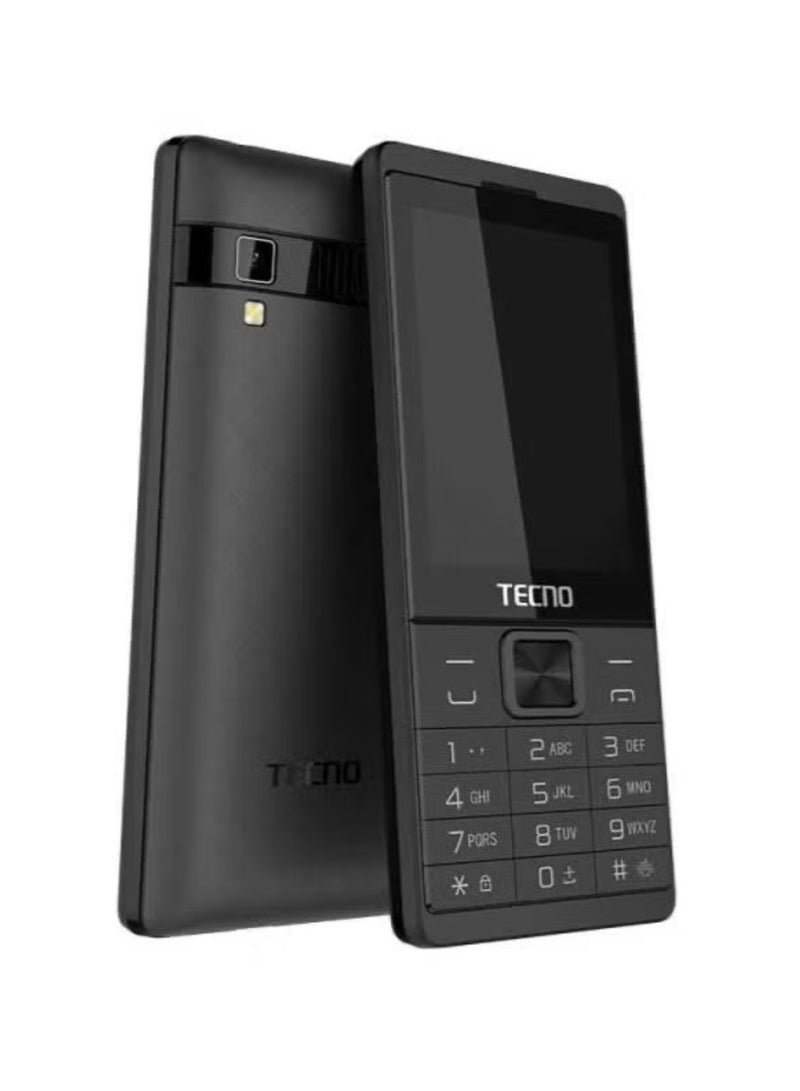 تكنو Mobile Phone Tecno T528 Dual SIM 2.8 inch Display 2500mAh Battery FM Radio Lights Torch -Black - Image 1