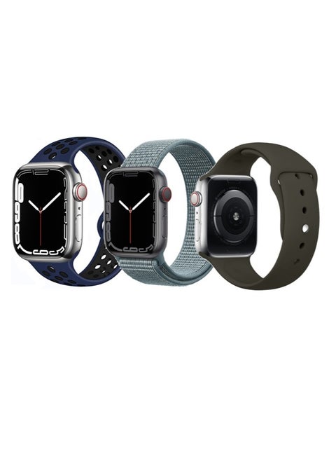 3pcs Apple Watch Strap 42/41/40/38mm Replacement for Apple Watch Series 10/9/8/7/6/5/4/SE