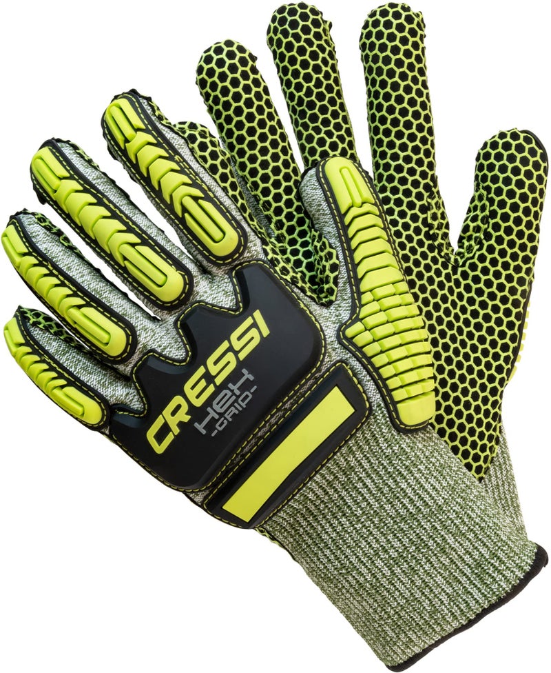 Cressi HEX Grip Gloves Lime L - Image 2