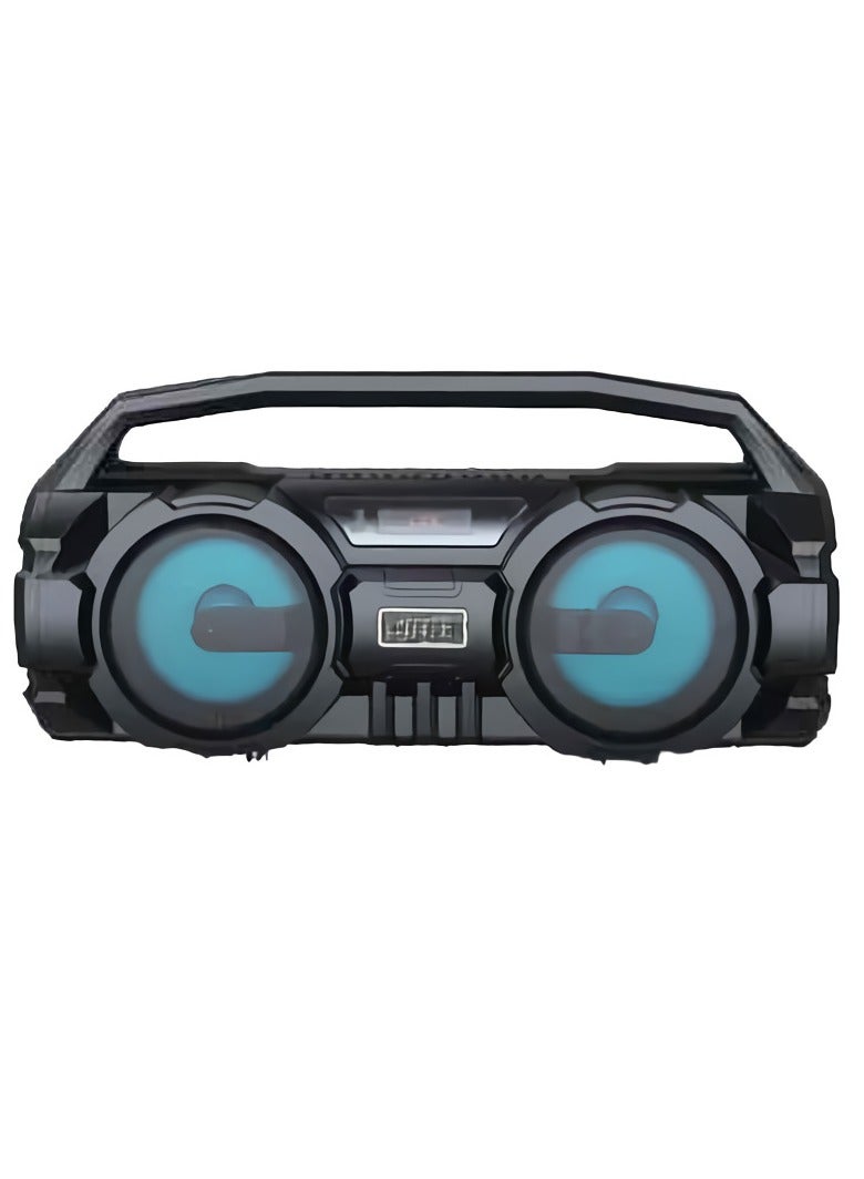 Portable Bluetooth Speakers, Easy To Carry Durable Hifi Wireless Subwoofer, Lightweight Super Bass Mp3 Music Player, Stereo Boom Box For Indoor And Outdoors, (1pc, S1 Black) - Image 1